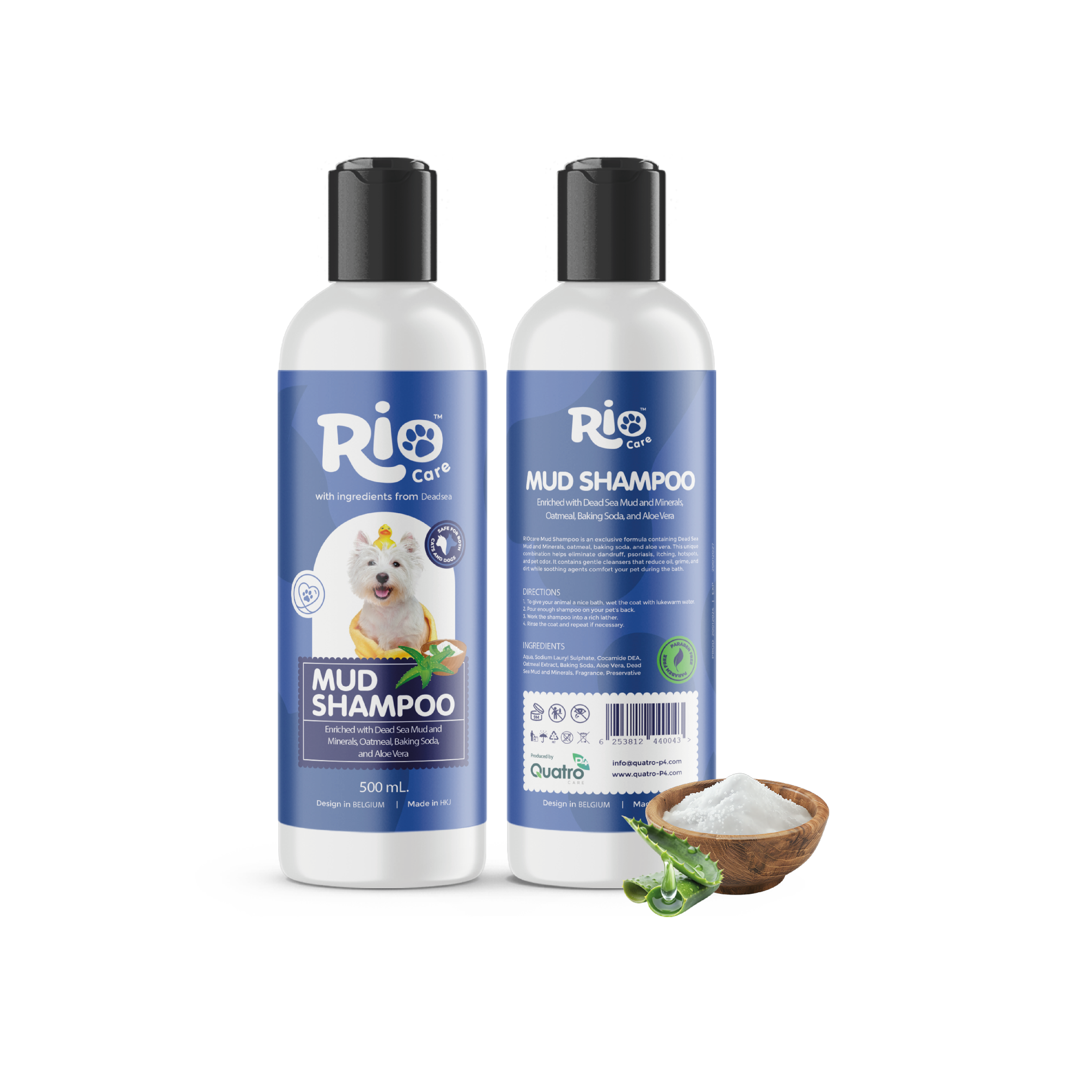 Mud shampoo with Oatmeal & backing soda 500 ml